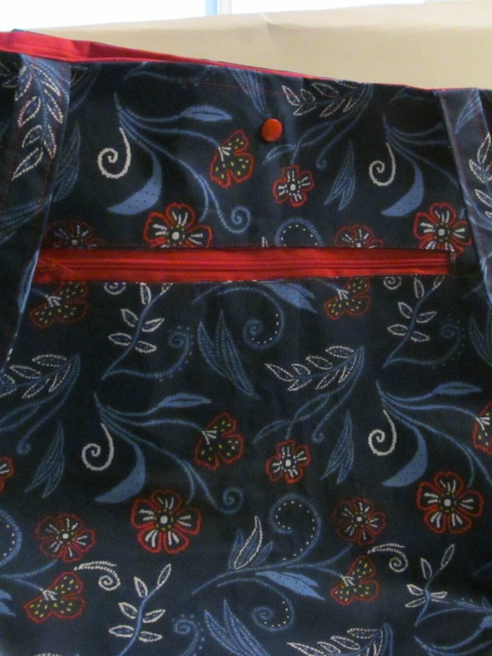 Blue and Flower Bag #4412026